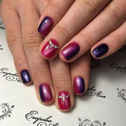 Яркий маникюр — оригинальные идеи дизайна ногтей в насыщенных оттенках