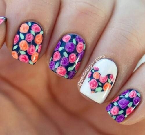 Яркий маникюр — оригинальные идеи дизайна ногтей в насыщенных оттенках