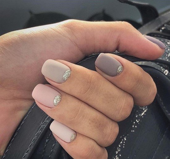 Ногти Матовые Дизайн Квадратные Фото